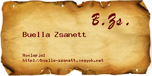 Buella Zsanett névjegykártya