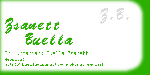 zsanett buella business card